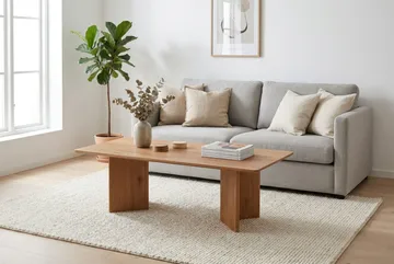 Edda Sofabord Rektangulært 120 cm - Eik - Møbler - Bord - Sofabord & salongbord