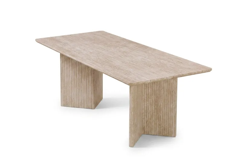 Edda sofabord rektangulært 120 cm, Travertin