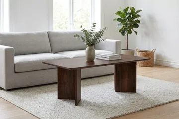 Edda Sofabord Rektangulært 120 cm - Valnøtt - Møbler - Bord - Sofabord & salongbord
