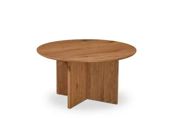 Edda Sofabord Rundt 85 cm - Eik - Møbler - Bord - Sofabord & salongbord