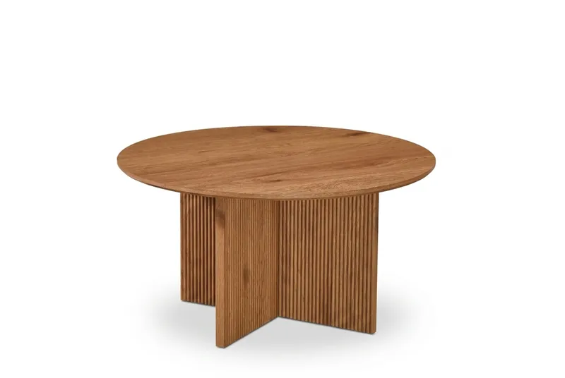 Edda Sofabord Rundt 85 cm - Eik - Møbler - Bord - Sofabord & salongbord