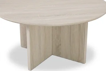 Edda sofabord rundt 85 cm - Hvitlasert - Møbler - Bord - Sofabord & salongbord