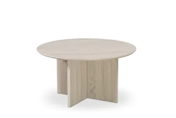 Edda sofabord rundt 85 cm - Hvitlasert - Møbler - Bord - Sofabord & salongbord