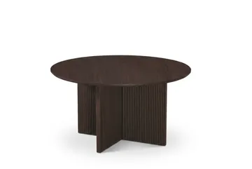 Edda Sofabord Rundt 85 cm - Røkt eik - Møbler - Bord - Sofabord & salongbord