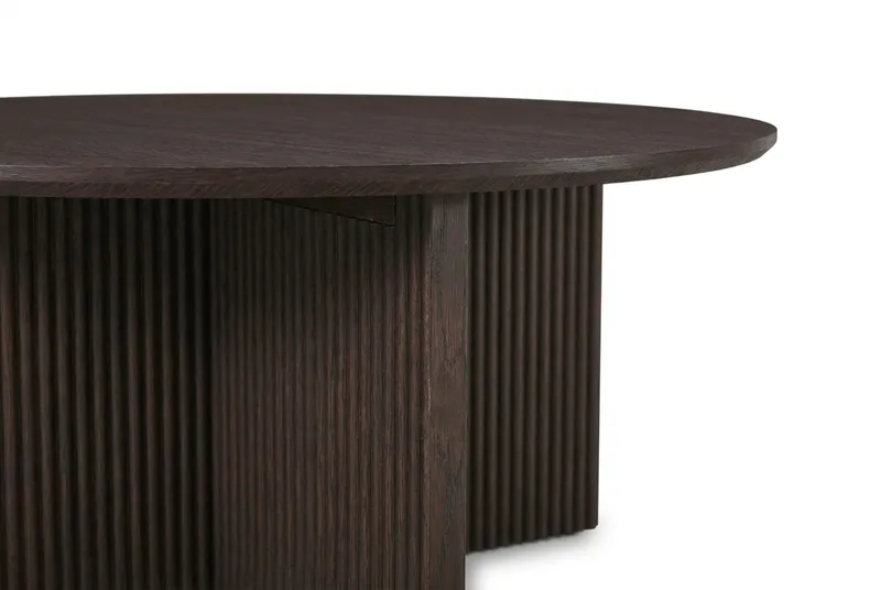 Edda Sofabord Rundt 85 cm - Røkt eik - Møbler - Bord - Sofabord & salongbord