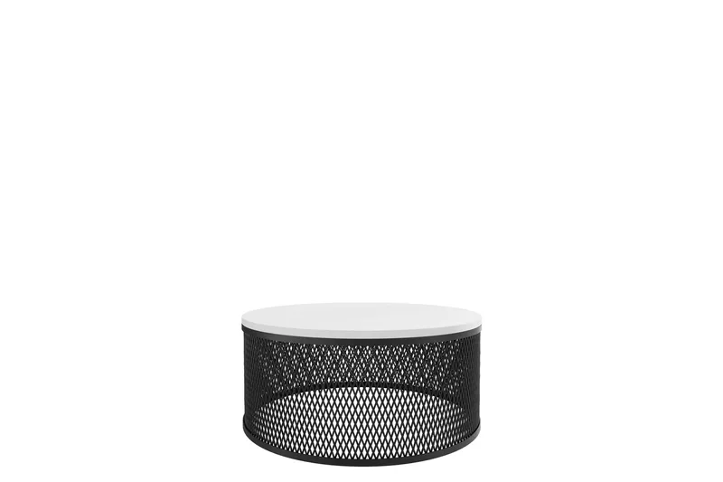 Elani Sofabord 58 cm, Svart/Hvit