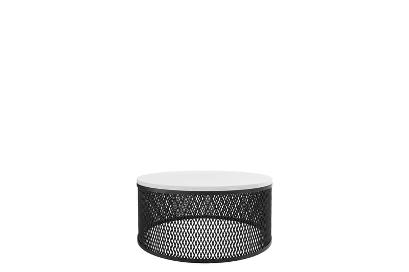 Elani Sofabord 58 cm, Svart/Hvit