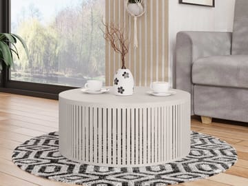Elenio sofabord 59 cm rundt - Beige - Møbler - Bord - Sofabord & salongbord