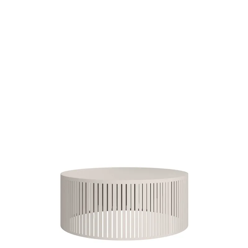 Elenio sofabord 75 cm rundt, Beige