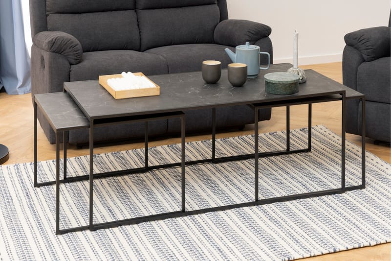 Elgrau Sofabord 120x60 cm - Sort - Møbler - Bord - Sofabord & salongbord