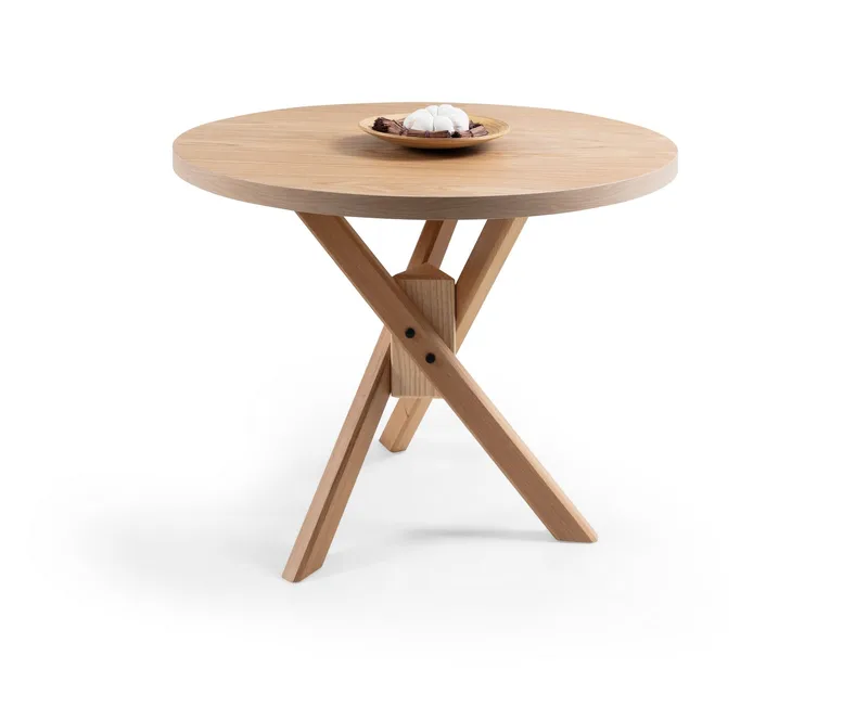 Elith Lite Rundt Spisebord 100 cm i Eik, Brun