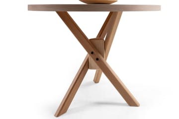 Elith Lite Rundt Spisebord 100 cm i Eik - Brun - Møbler - Bord - Spisebord & kjøkkenbord