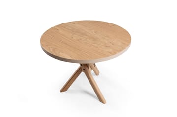 Elith Lite Rundt Spisebord 100 cm i Eik - Brun - Møbler - Bord - Spisebord & kjøkkenbord
