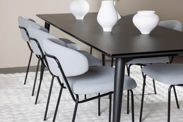 Ellis spisebord 230x85 cm med 6 Chico spisestoler - Møbler - Bord - Spisegruppe