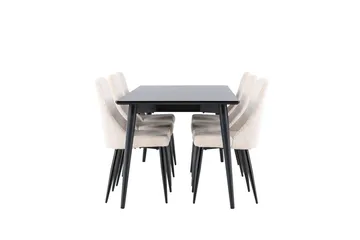 Ellis spisebord 230x85 cm med 6 Leone spisestoler - Møbler - Bord - Spisegruppe