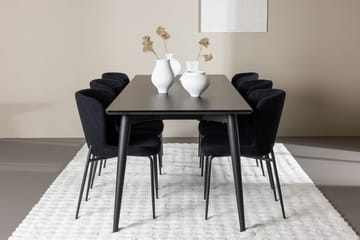 Ellis spisebord 230x85 cm med 6 Modesto spisestoler - Møbler - Bord - Spisegruppe