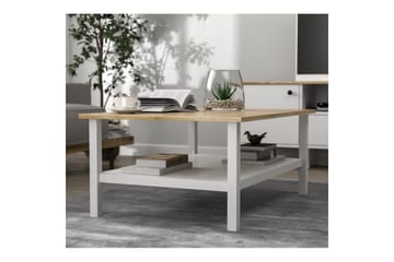 Elvano Stuebord 100 cm - Natur/Hvit - Møbler - Bord - Sofabord & salongbord