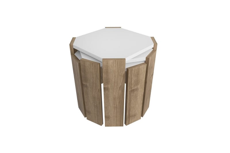 Elvaran Sofabord 44,5 cm - Brun/Hvit - Møbler - Bord - Sofabord & salongbord