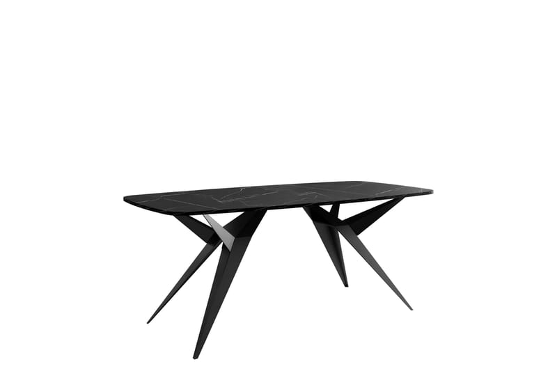 Elvora Matbord 160 cm Rektangulær, Svart