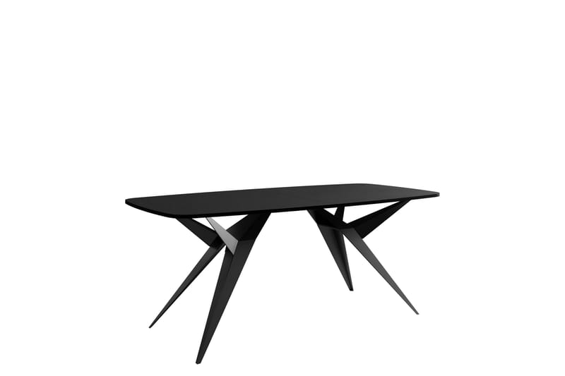 Elvora Matbord 160 cm Rektangulær, Svart