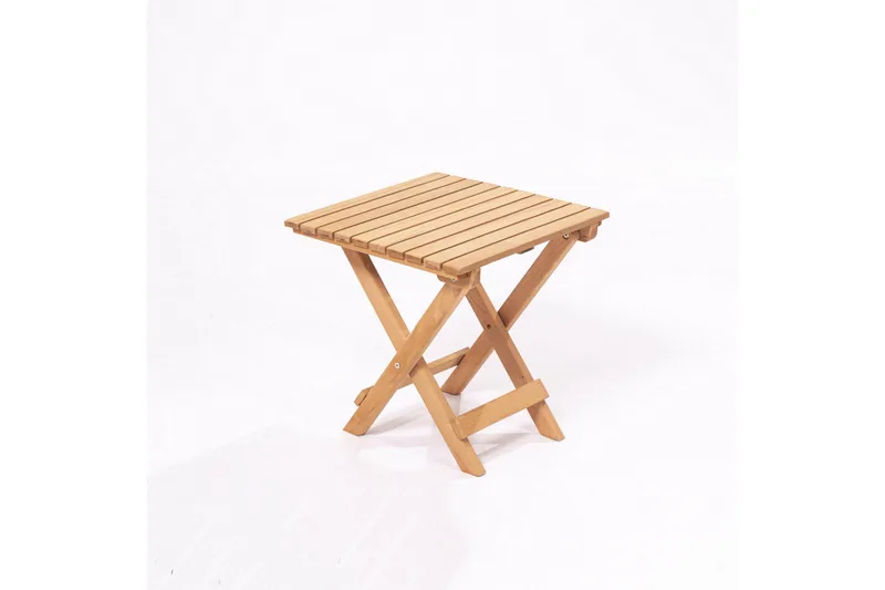 Emirhan Foldbart Firkantet Sofabord 40 cm i Tre, Brun