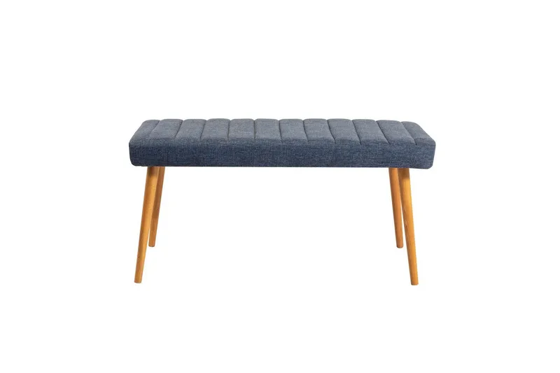 Ergene Spisegruppe 120 cm Rektangulær - Natur/Marineblå - Møbler - Bord - Spisegruppe