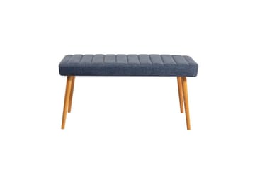 Ergene Spisegruppe 120 cm Rektangulær - Natur/Marineblå - Møbler - Bord - Spisegruppe