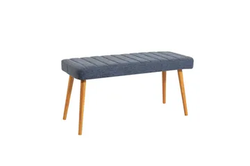 Ergene Spisegruppe 120 cm Rektangulær - Natur/Marineblå - Møbler - Bord - Spisegruppe