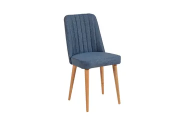 Ergene Spisegruppe 120 cm Rektangulær - Natur/Marineblå - Møbler - Bord - Spisegruppe