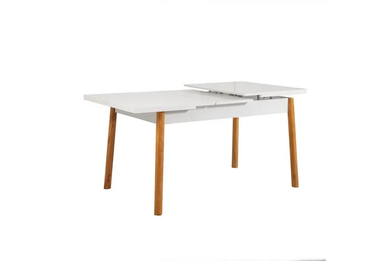 Ergene Spisegruppe 120 cm Rektangulær - Natur/Marineblå - Møbler - Bord - Spisegruppe