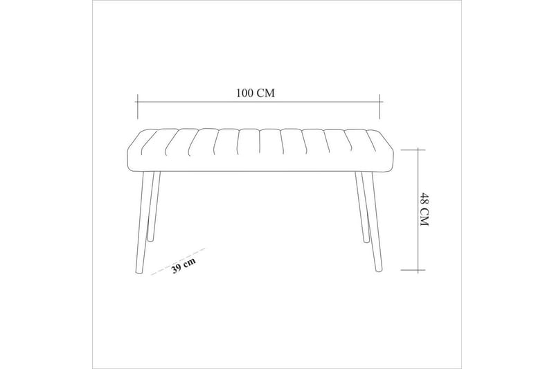 Ergene Spisegruppe 120 cm Rektangulær - Natur/Stein - Møbler - Bord - Spisegruppe