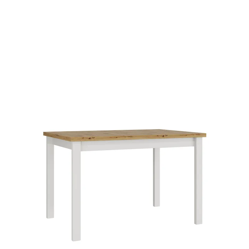 Ericka Spisebord 120 cm Rektangulær, Hvit/Brun