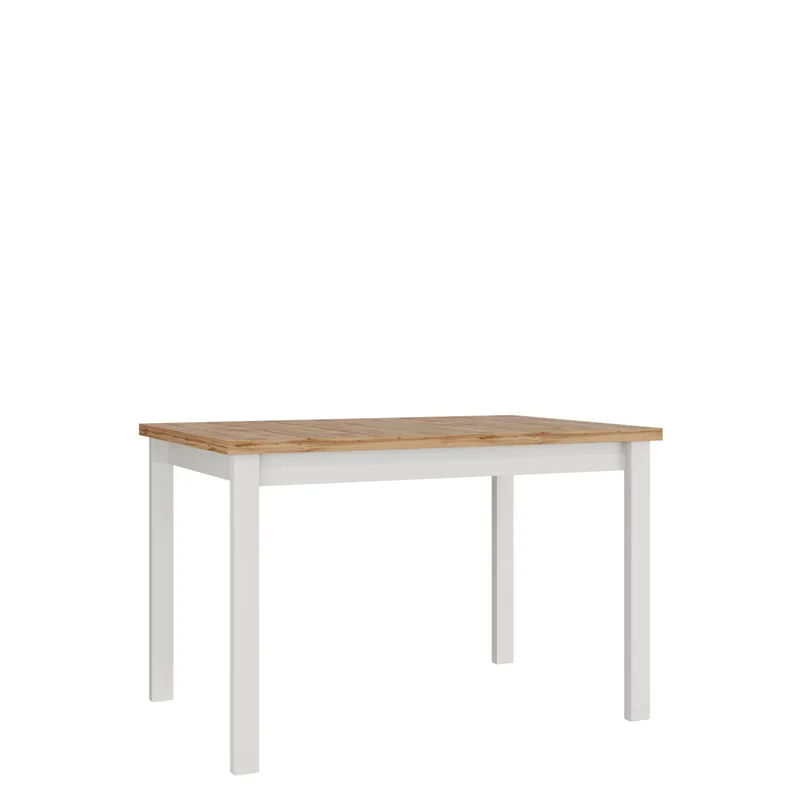 Ericka Spisebord 120 cm Rektangulær, Hvit/Brun