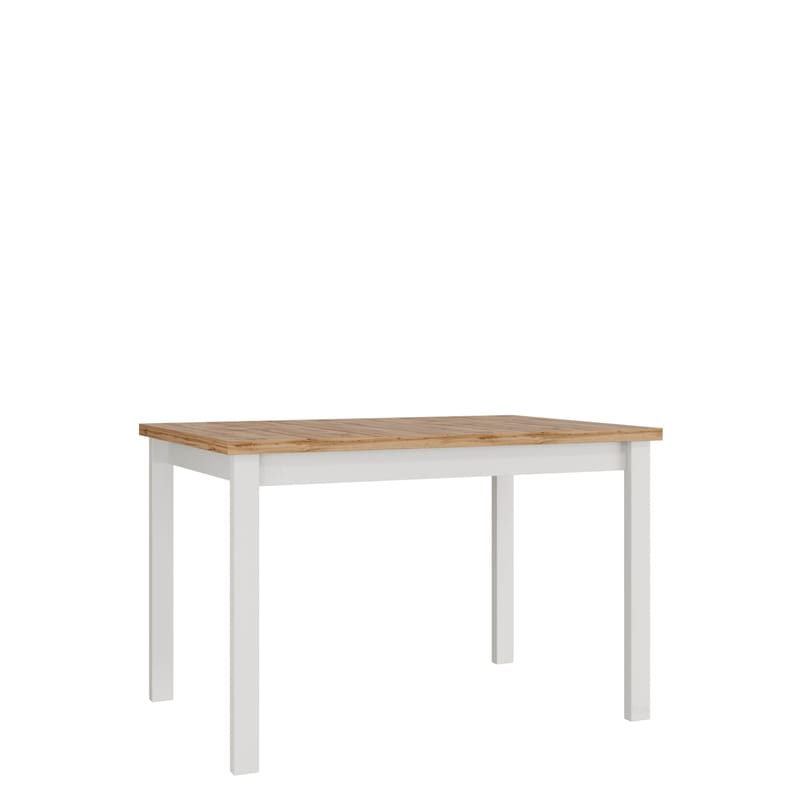Ericka Spisebord 120 cm Rektangulær, Hvit/Brun