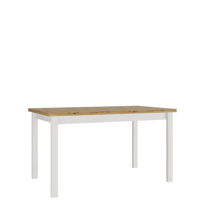 Ericka Spisebord 140 cm Rektangulær, Hvit/Brun