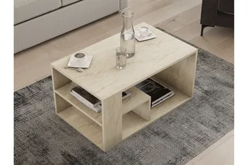 Eros Sofabord 80 cm Beige - Beige - Møbler - Bord - Sofabord & salongbord