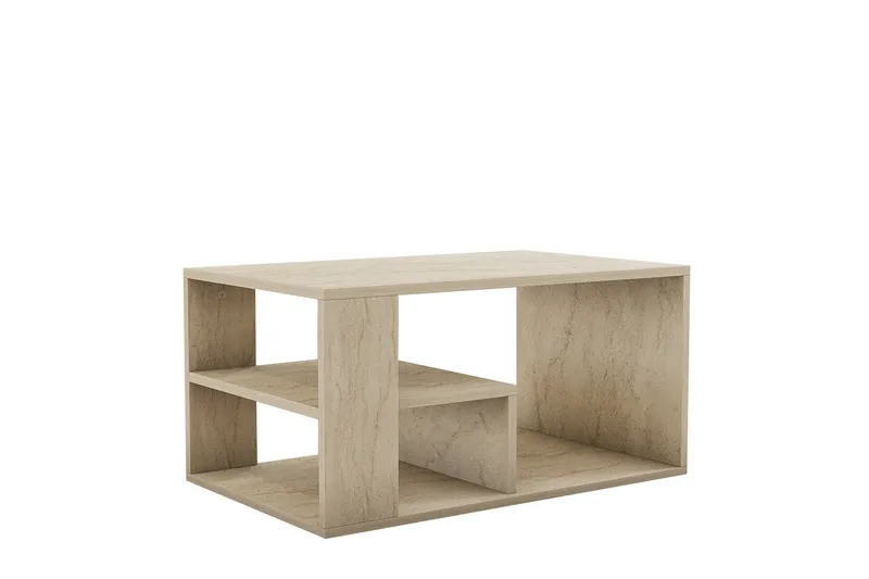 Eros Sofabord 80 cm Beige - Beige - Møbler - Bord - Sofabord & salongbord