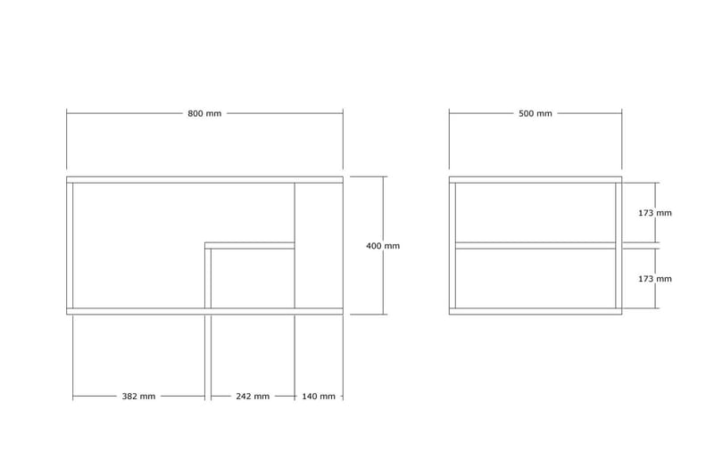 Eros Sofabord 80 cm Beige - Beige - Møbler - Bord - Sofabord & salongbord