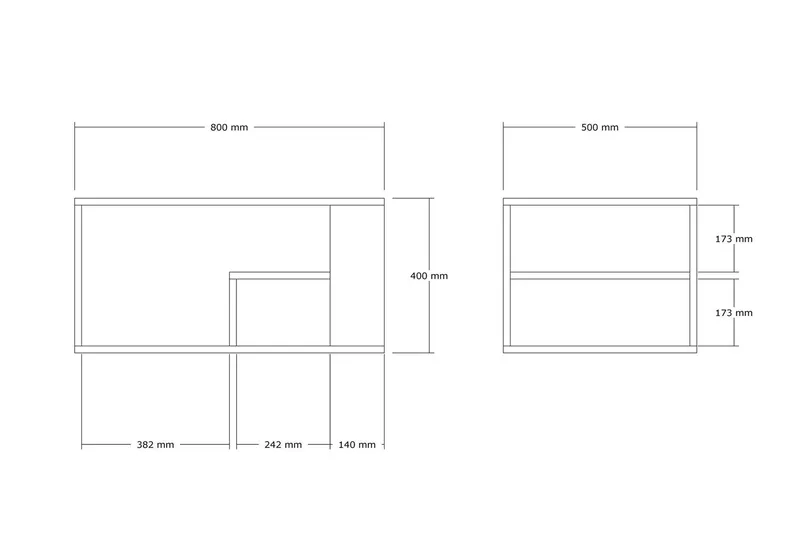 Eros Sofabord 80 cm Beige - Beige - Møbler - Bord - Sofabord & salongbord
