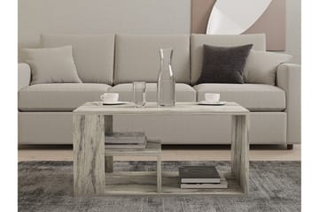 Eros Sofabord 80 cm - Hvit Marmor - Møbler - Bord - Marmorbord