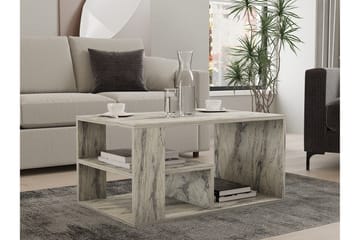 Eros Sofabord 80 cm - Hvit Marmor - Møbler - Bord - Marmorbord