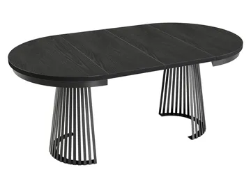 Erylan Spisebord rundt uttrekkbart 100-180 cm - beige, brun - Møbler - Bord - Spisebord & kjøkkenbord