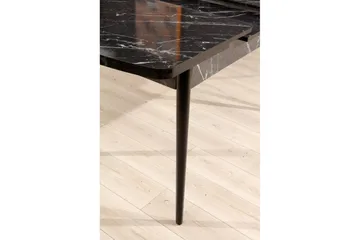 Eryon Spisebord 132 cm Rektangulær - Sort/Hvit - Møbler - Bord - Spisebord & kjøkkenbord