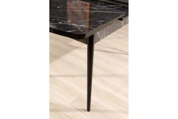 Eryon Spisebord 132 cm Rektangulær - Sort/Hvit - Møbler - Bord - Spisebord & kjøkkenbord