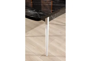 Eryon Spisebord 132 cm Rektangulær - Sort/Hvit - Møbler - Bord - Spisebord & kjøkkenbord