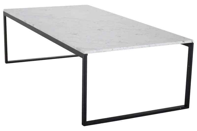 Estelle Sofabord 120 cm, Hvid/Sort