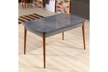 Evano Spisebord 132 cm Rektangulær - Antrasitt/Valnøtt - Møbler - Bord - Spisebord & kjøkkenbord