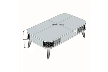 Eylul Sofabord 105 cm - Beige - Møbler - Bord - Sofabord & salongbord