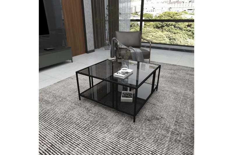 Ezer Stuebord 80 cm - Sort - Møbler - Bord - Sofabord & salongbord