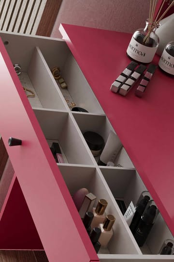 Fabrony sminkebord med speil 124 cm - Bringebær - Møbler - Bord - Sminkebord & toalettbord